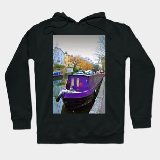 Narrow Boats Regent's Canal Camden London Hoodie